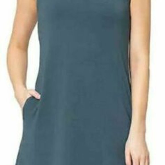 NWT Women's Teal MPG Mondetta Tencel Stretch Dress - Picture 2 of 2